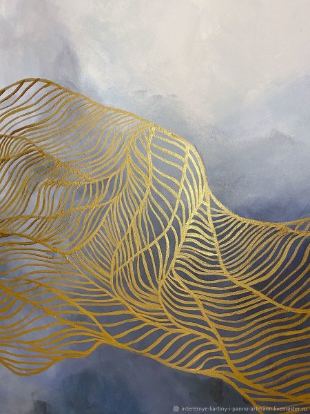 Трейси Ченг абстрактные живопись золотые линии