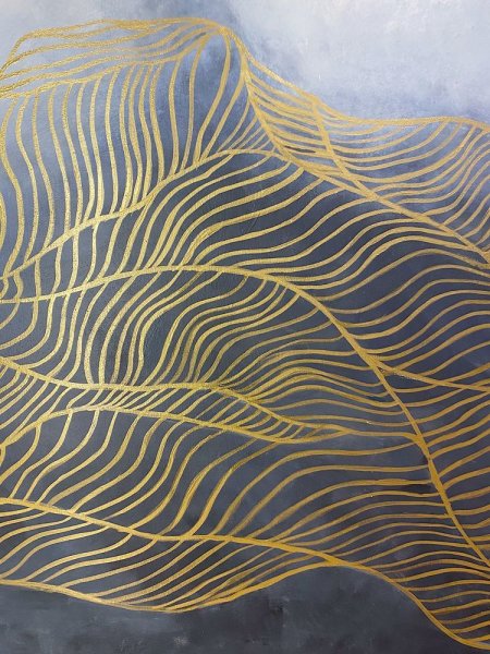 Картина золотые нити