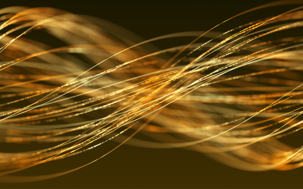 Панно из золотых кругов