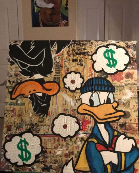 Волк с Уолл стрит арт