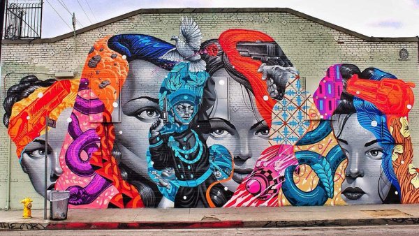 Портрет в стиле "граффити"