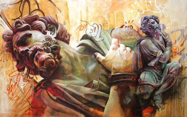 Уличное искусство арт дуэт Pichi avo