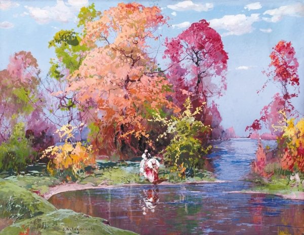 Степан Колесников картины темпера