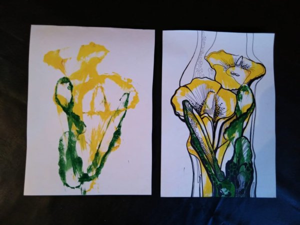 Рисование нитками