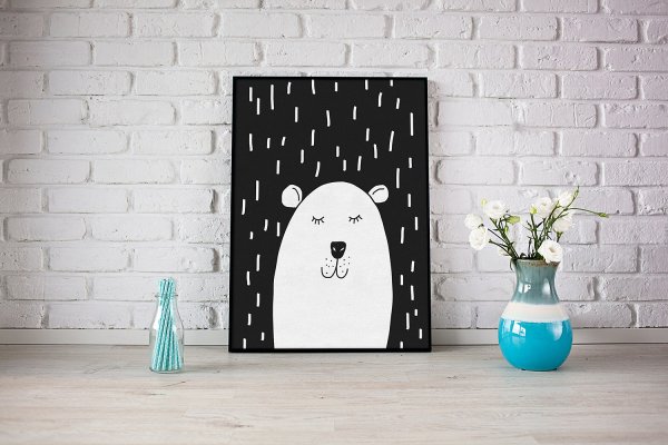 Макет Постер на стене