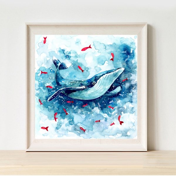 Интерьерная картина кит