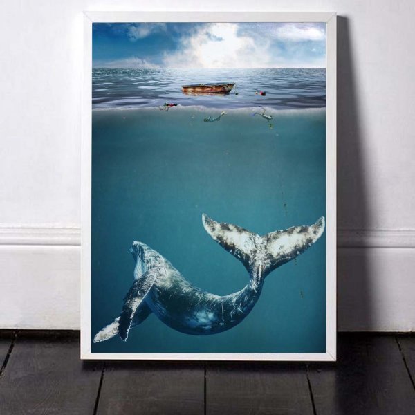 Картина на стену кит