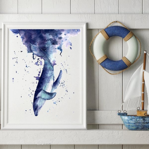 Картина на стену кит