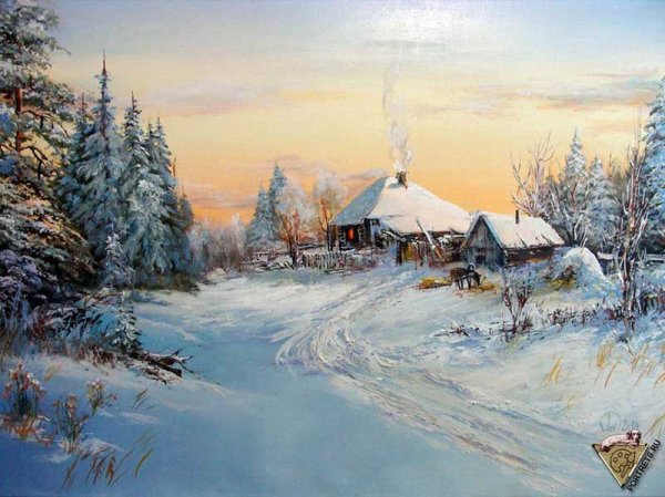 Зимний пейзаж Александр Леднев