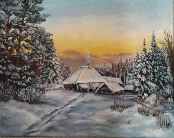 Художник Басов Сергей зимние пейзажи