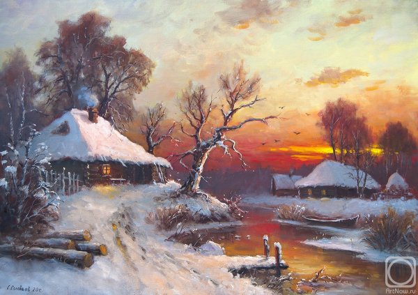 Анатолий Бруно зимние пейзажи