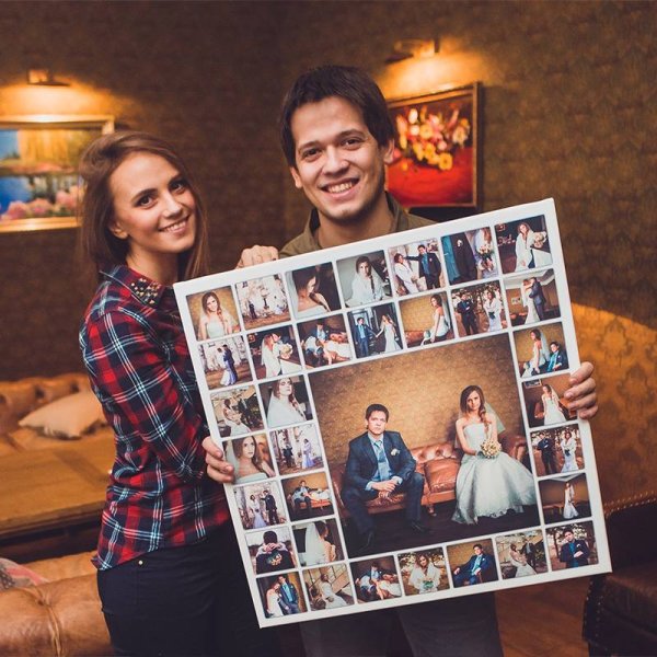 Фотоколлаж на холсте