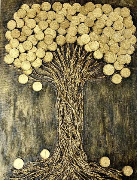 Денежное дерево картина