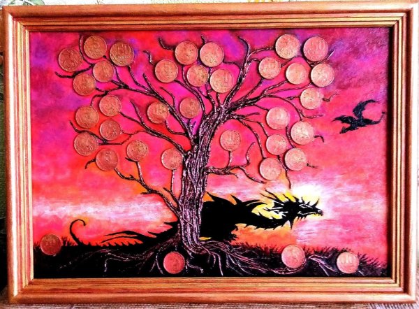 Денежное дерево в живописи