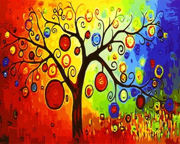 Разноцветное дерево