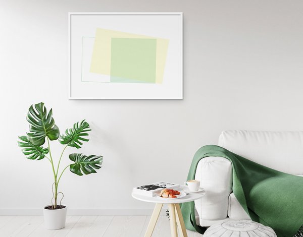 Интерьер с пустой стеной