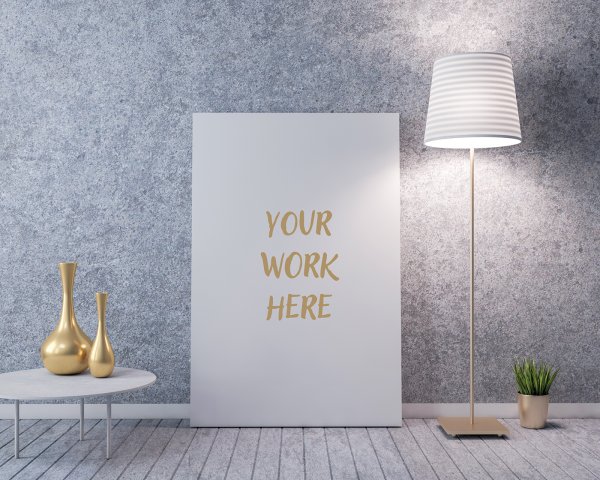 Mock up картина в интерьере