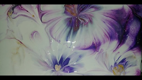 Наливные картины акрилом Луизы Сартори