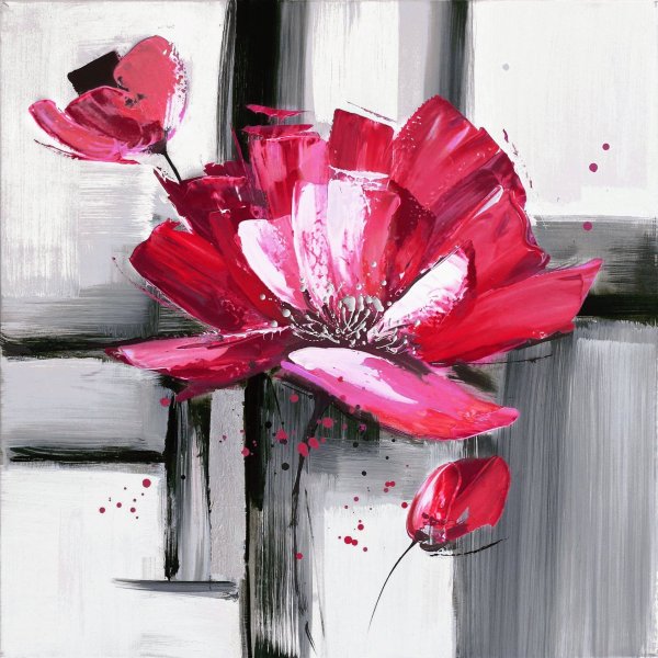 Акриловая заливка на холсте