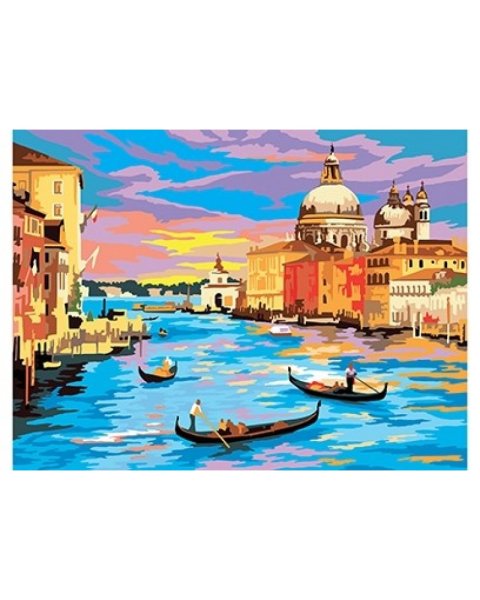 Холст с красками 20х25 см по номерам. Павлин (арт. Х-1656)