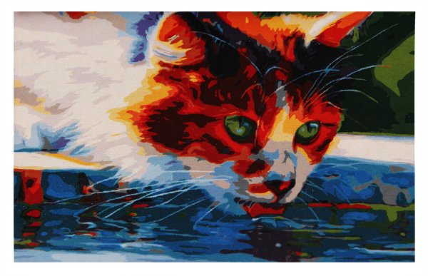 Холст на подрамнике рыжий кот