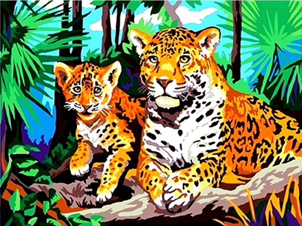 Холст для рисования рыжий кот