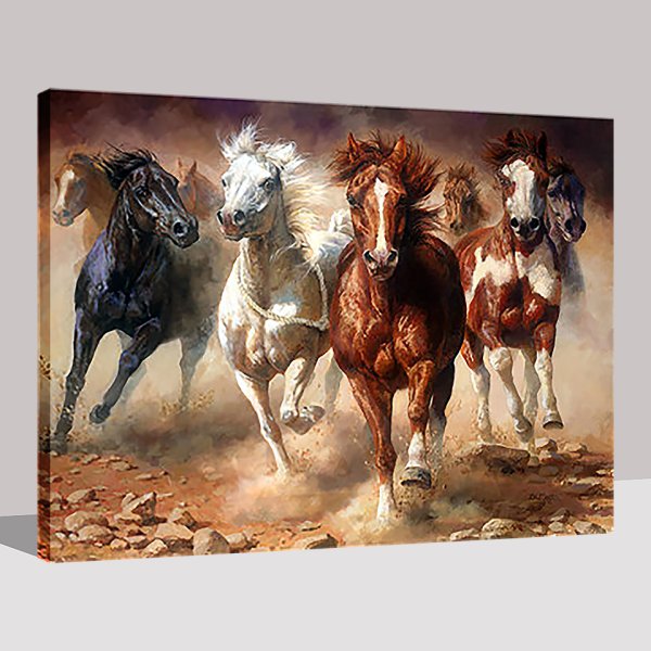 Картина табун лошадей