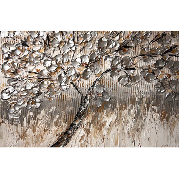 Дерево текстурной пастой