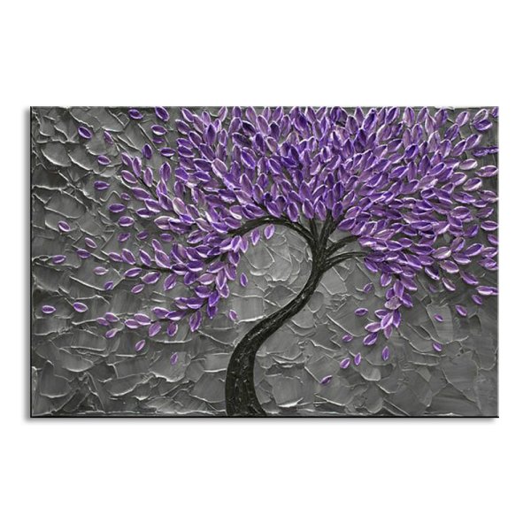 Дерево текстурной пастой картина