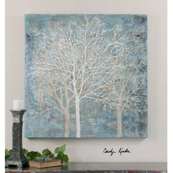 Абстракция золотой лес поталь