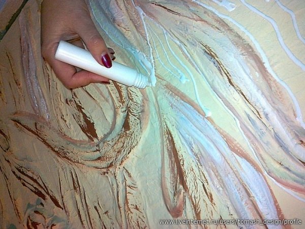 Панно из текстурной пасты
