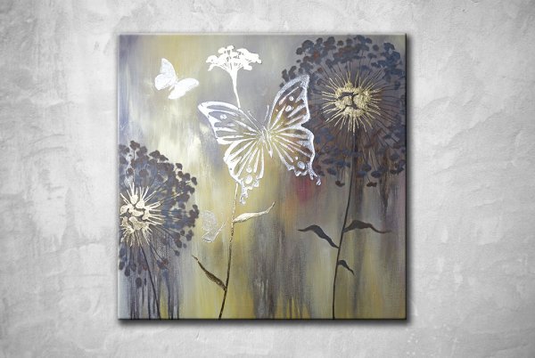 Интерьерная живопись акрилом и поталью