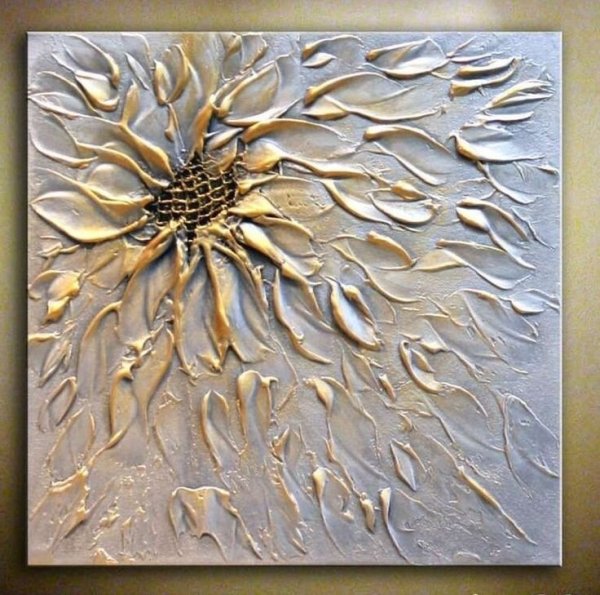 Панно из текстурной пасты