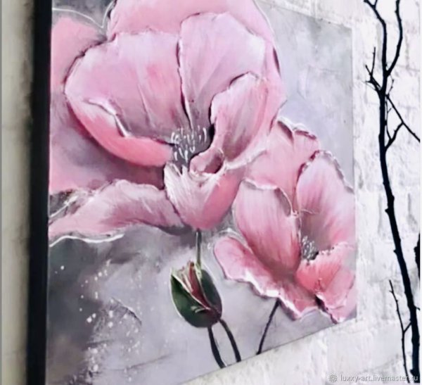 Цветы акрилом