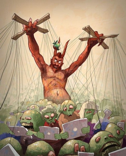 Сатанисты в балахонах