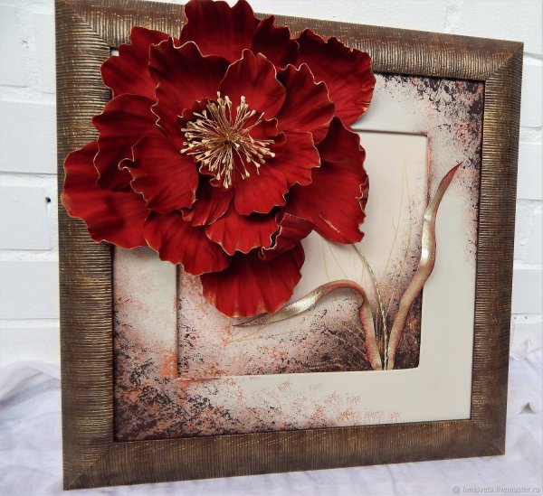 Объемные картины из кожи