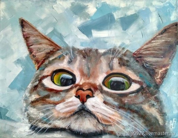 Кошки маслом на холсте