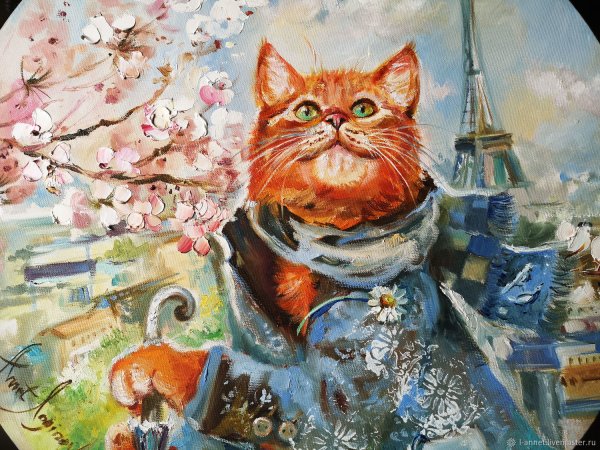 Интерьерная живопись коты