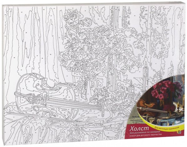 Набор игровой d&m для раскрашивания панно с красками и кисточкой