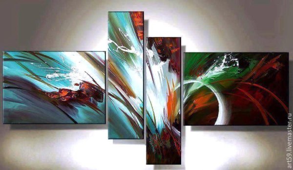 Триптих маслом на холсте