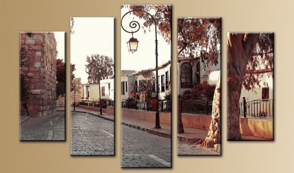 Триптих городской пейзаж