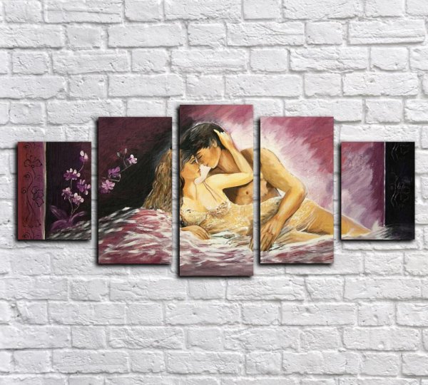 Модульные картины для спальни