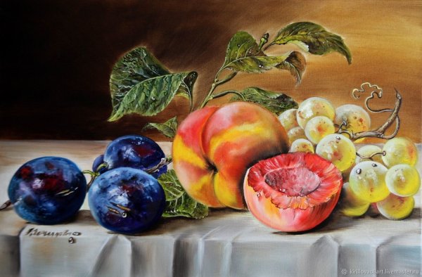 Натюрморты маслом на холсте