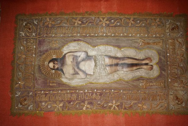 Икона плащаница Спасителя