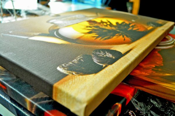 Шелкография печать на холсте