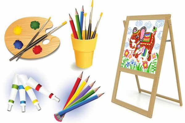 Мольберт черно белый