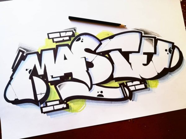 Скетчи граффити