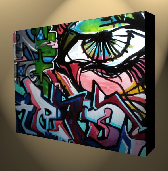 Граффити на холсте