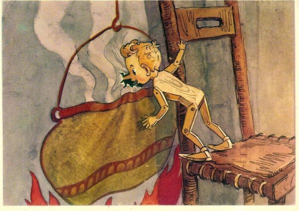 Буратино каморка папы Карло