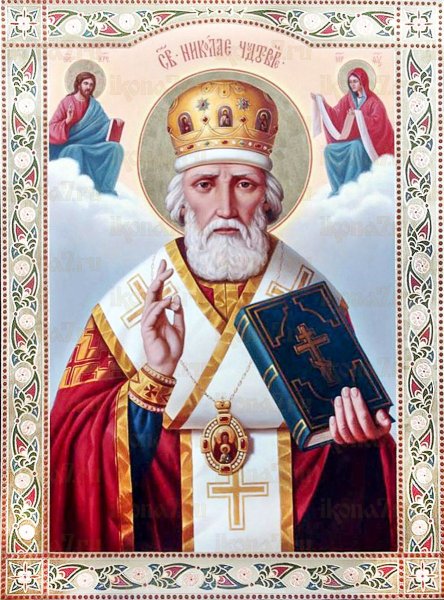 Алмазная живопись Николай Чудотворец 27x33